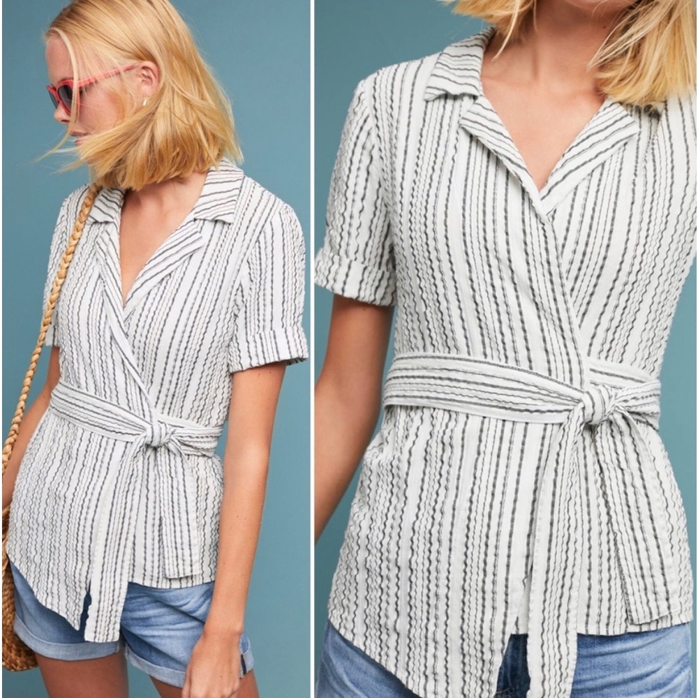 Anthropologie Wrapped Blouse